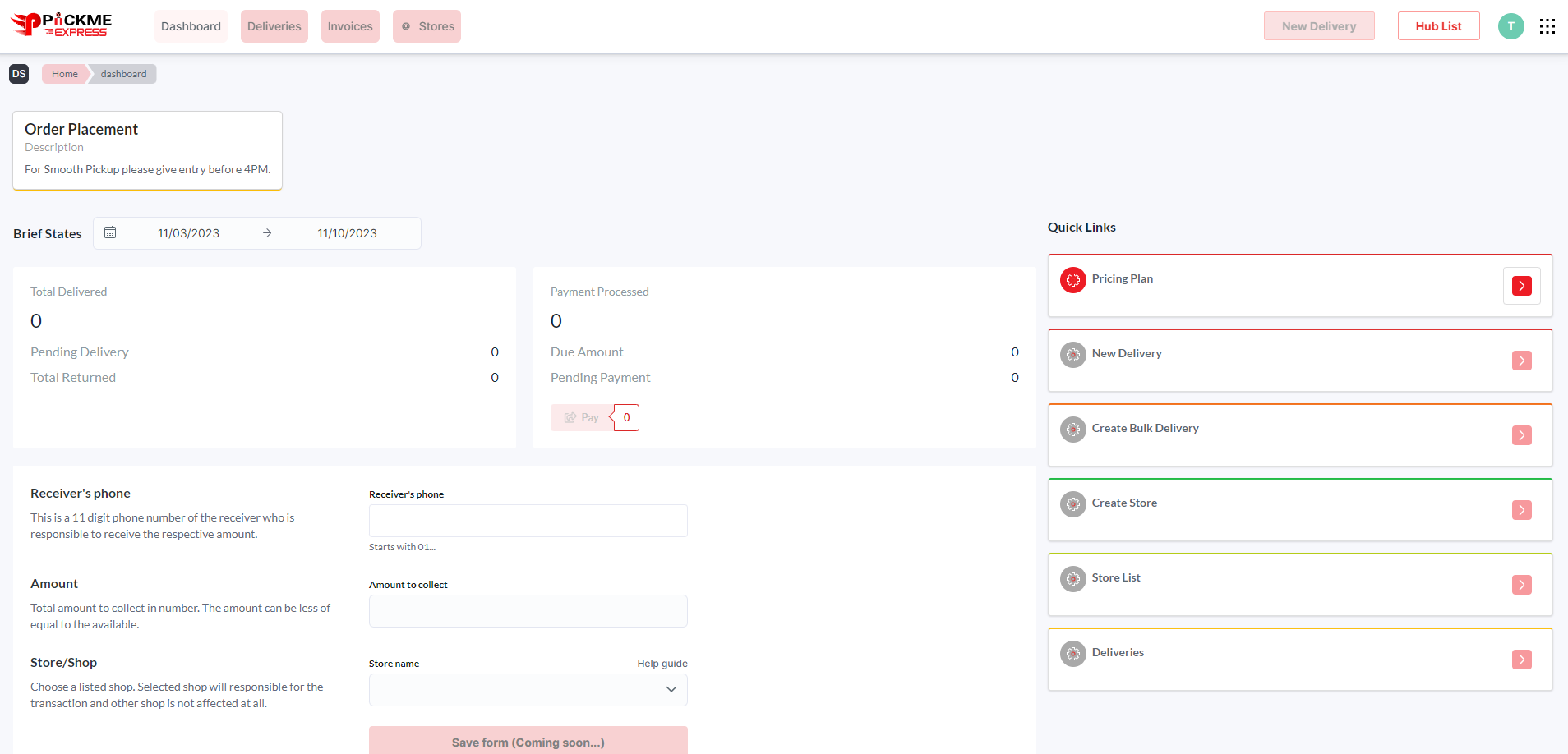 PIICKME : MERCHANT